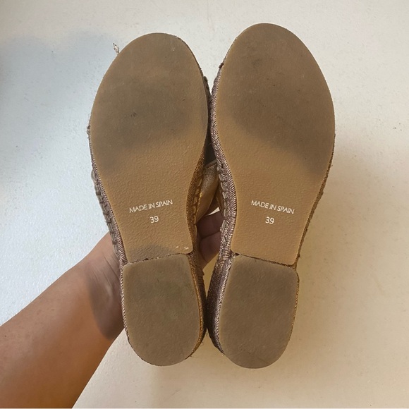 JEFFREY CAMPBELL MONADA Rose Gold Metallic Espadrille Sandal Women's Size 8 - Picture 8 of 9
